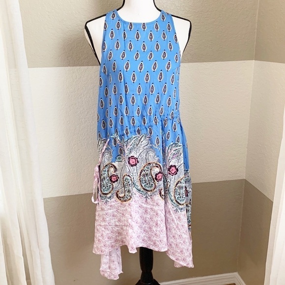 Free People Rendezvous Slip Dress Asymmetrical NWT - Picture 2 of 11